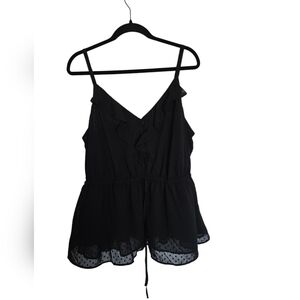 NWT Torrid Black Polka Dot Mesh Tank Size 2x